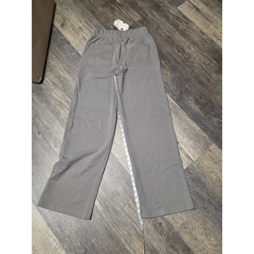 AGYMNX Grey Sweatpants Small NWT Wide Leg Lounge Yoga Athletic Pants Pockets S - Picture 4 of 7